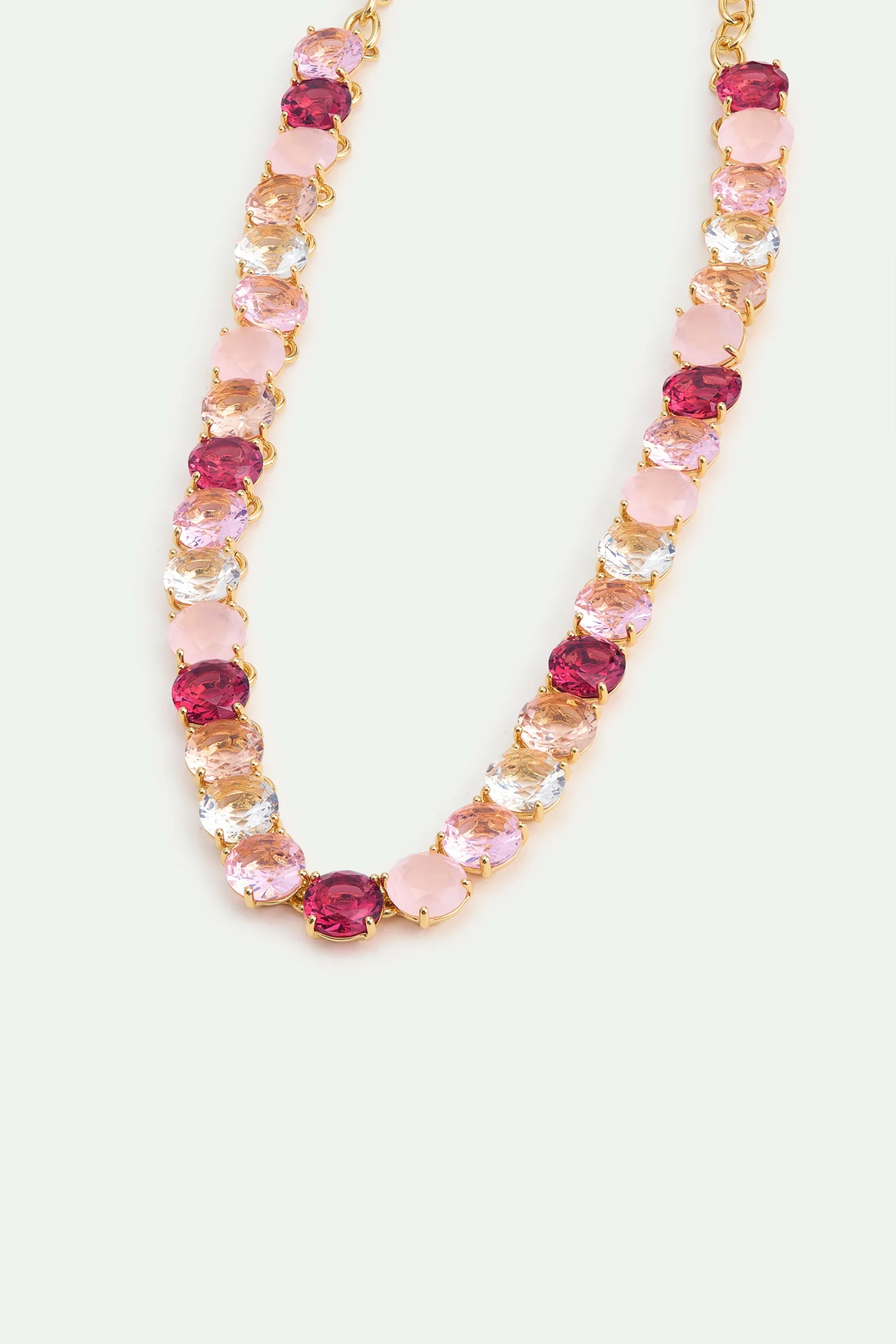 Collier ras de cou pierres rondes La Diamantine Rosa Centifiola – Image 3