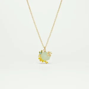 Collier pendentif Mimosa et anis étoilé