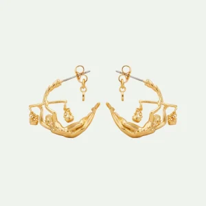 Boucles d'oreilles créoles signe astrologique balance