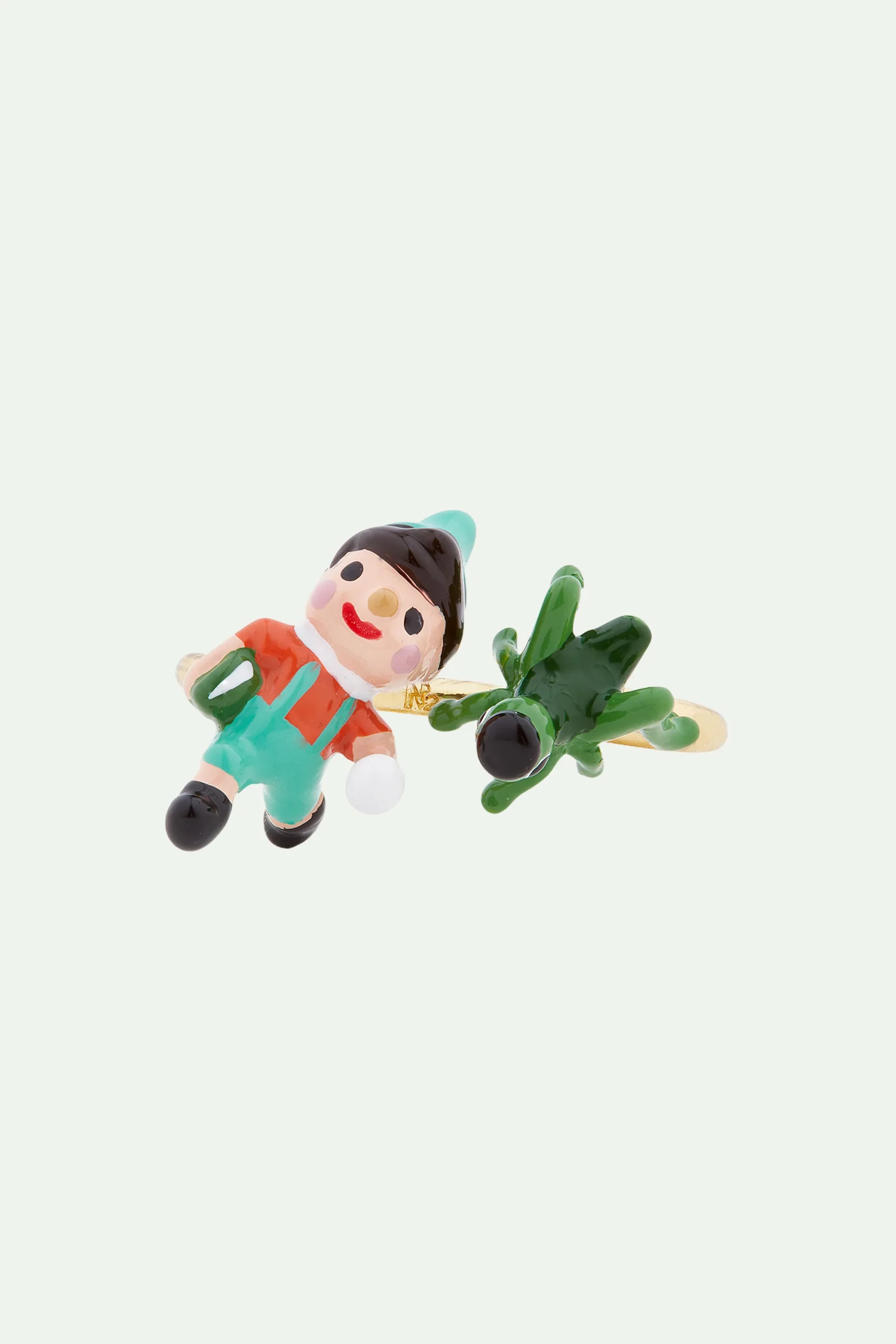 Bague ajustable Pinocchio et cricket – Image 3