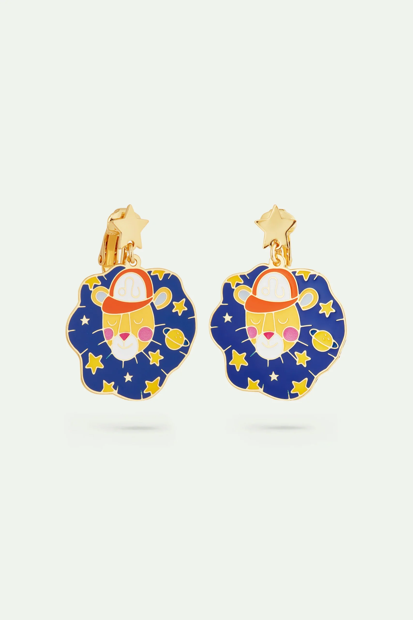 Boucles d'oreilles signe astrologique du lion – Image 4
