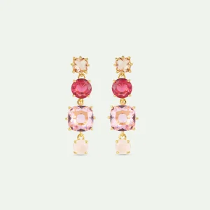 Boucles d'oreilles 4 pierres La Diamantine Rosa Centifiola