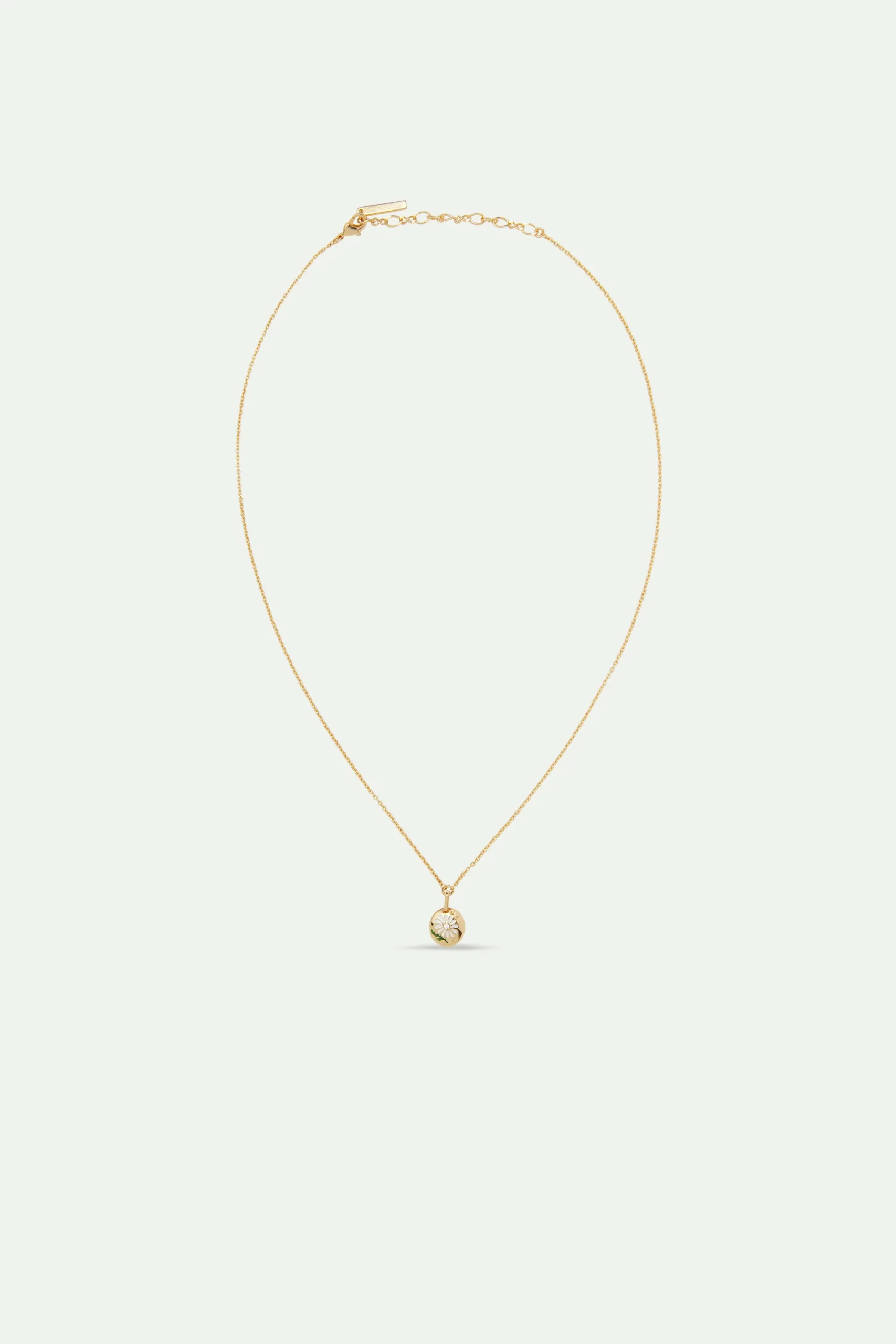 Collier pendentif médaillon et fleur de marguerite – Image 4