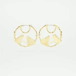 Petites créoles duo de papillons