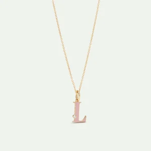 Collier pendentif lettre L