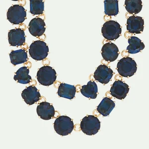 Collier luxe deux rangs La Diamantine Bleu Océan