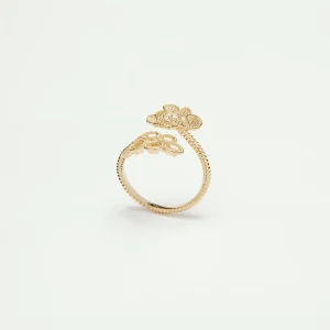 Bague ajustable fil d'or
