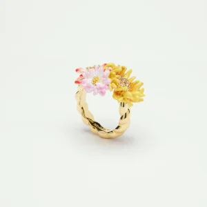 Bague cocktail fleurs des champs