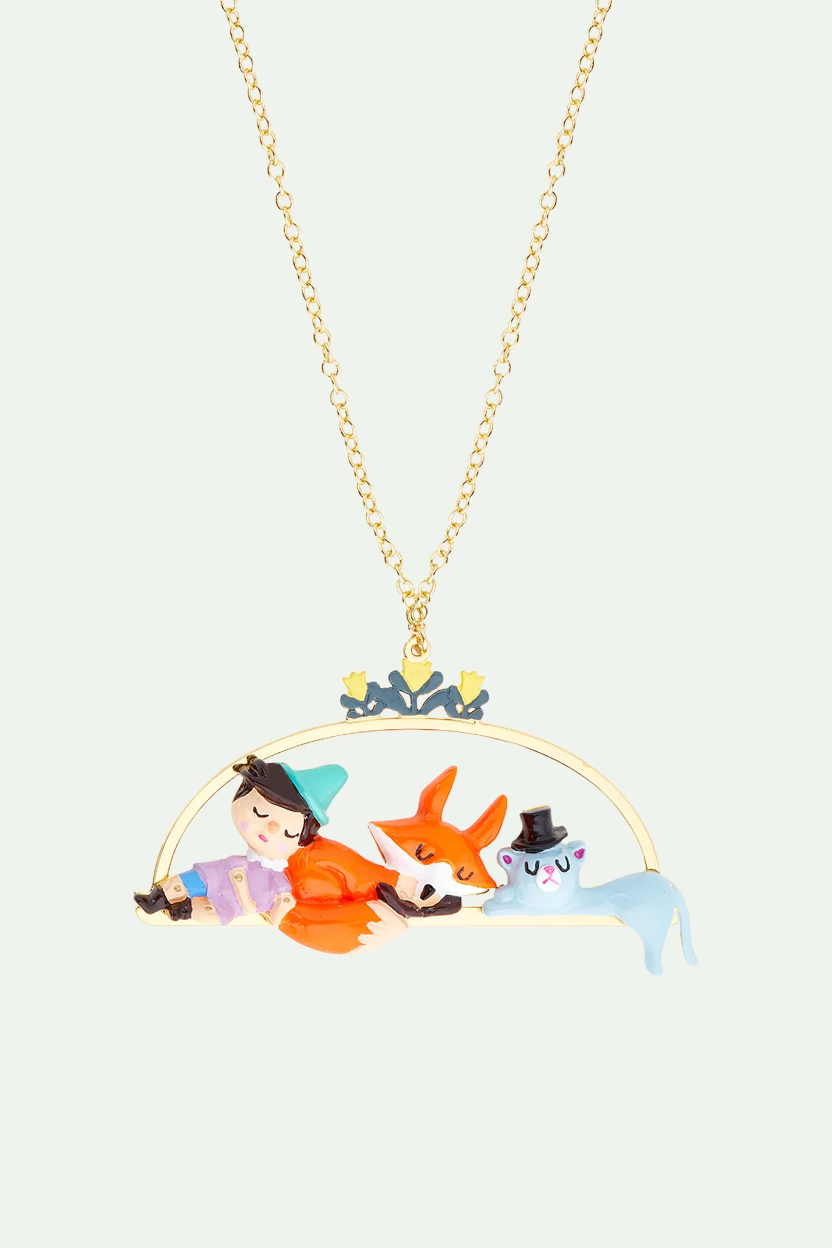 Collier Pinocchio et ses amis endormis