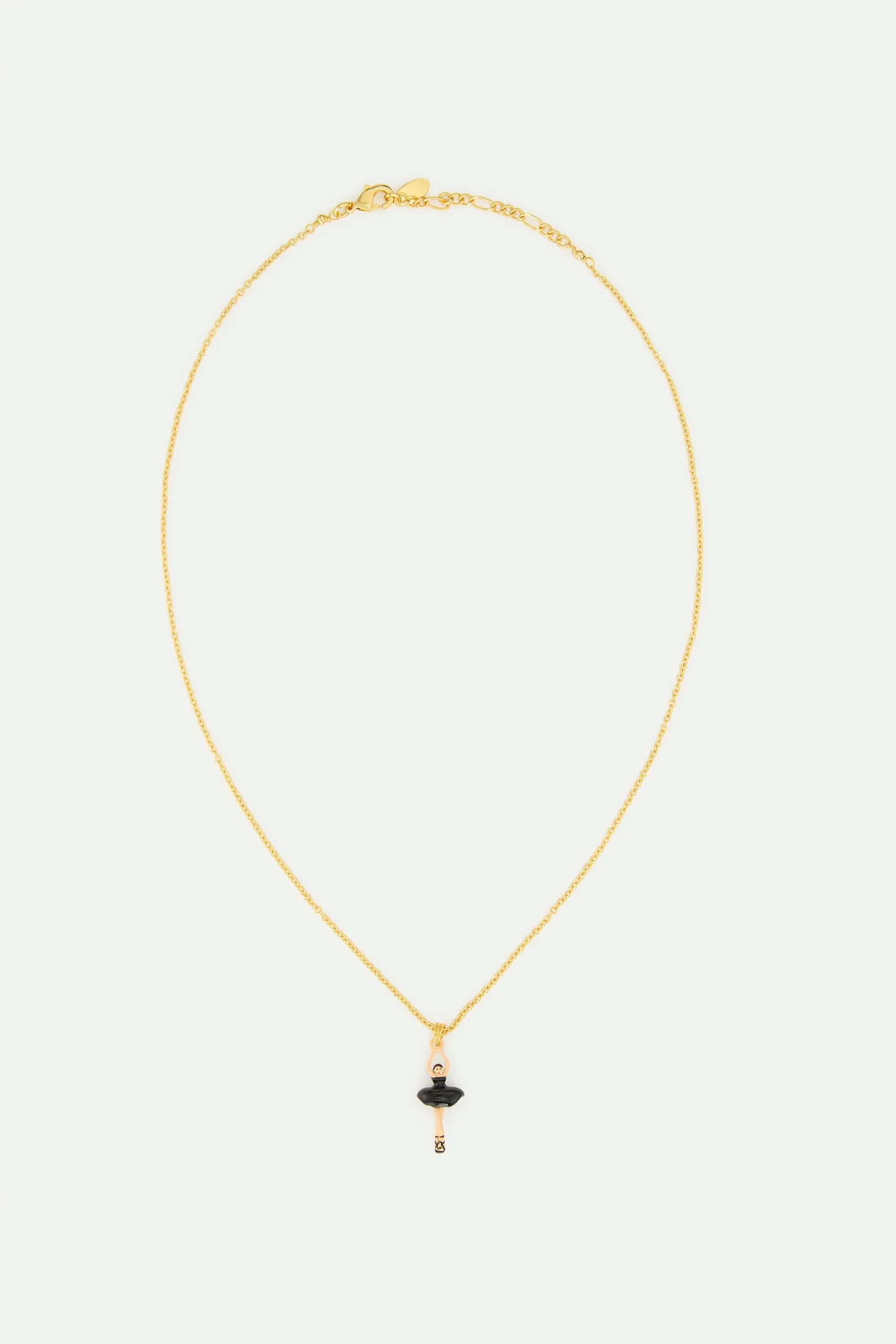 Collier pendentif Ballerine tutu noir et perle de culture – Image 3