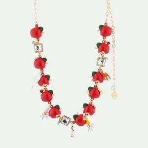 Collier transformable multi pommes et pampilles