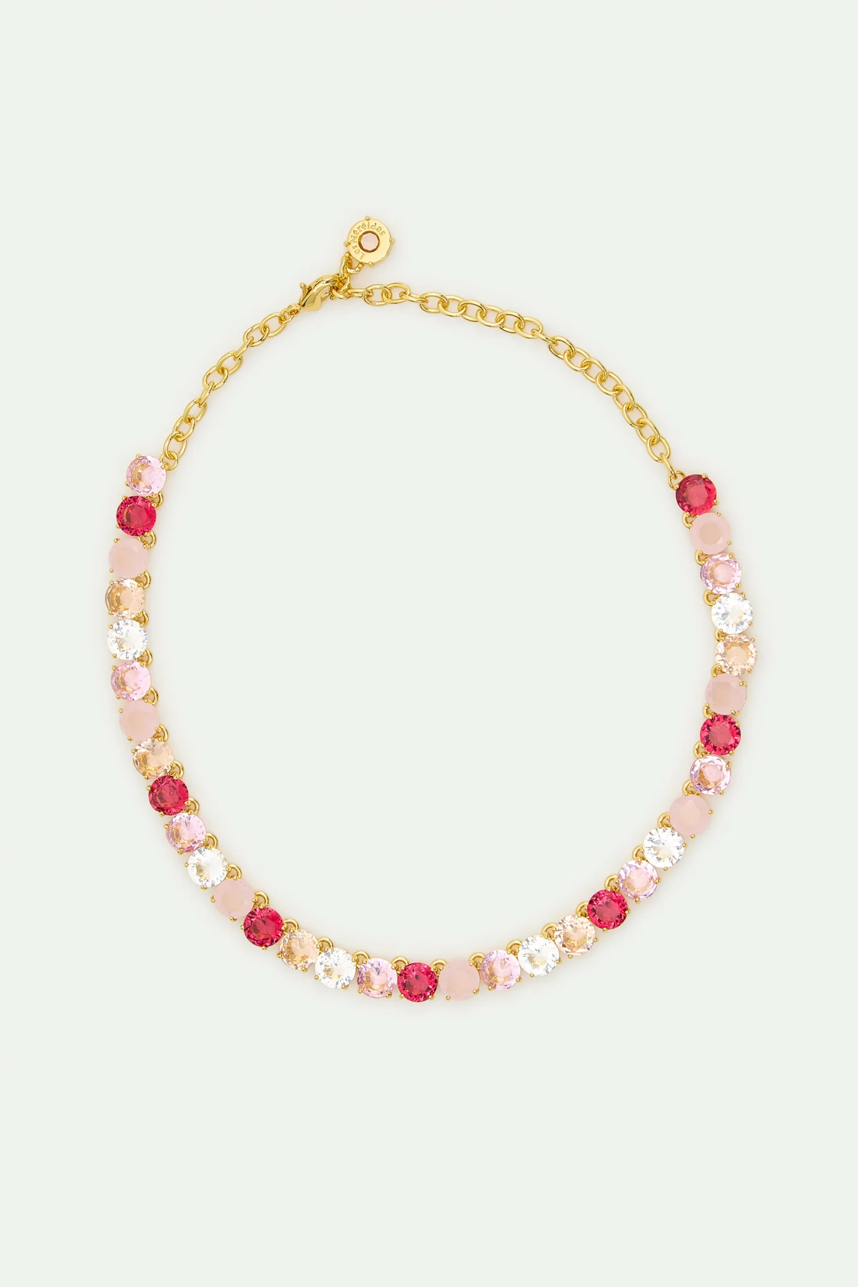 Collier ras de cou pierres rondes La Diamantine Rosa Centifiola – Image 4