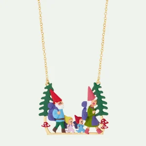 Collier plastron famille champimignon en randonnée