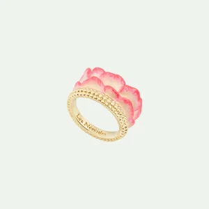 Bague pétales de roses d'églantier