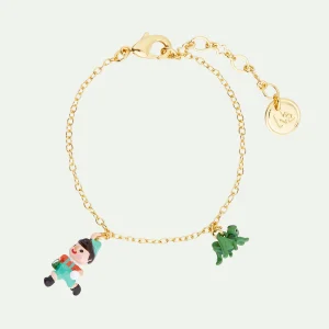 Bracelet fin Pinocchio et cricket