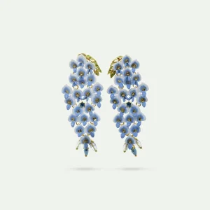 Boucles d'oreilles fleurs de glycines