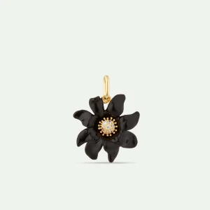 Pendentif Fleur de Lys noir, Elégance et Protection