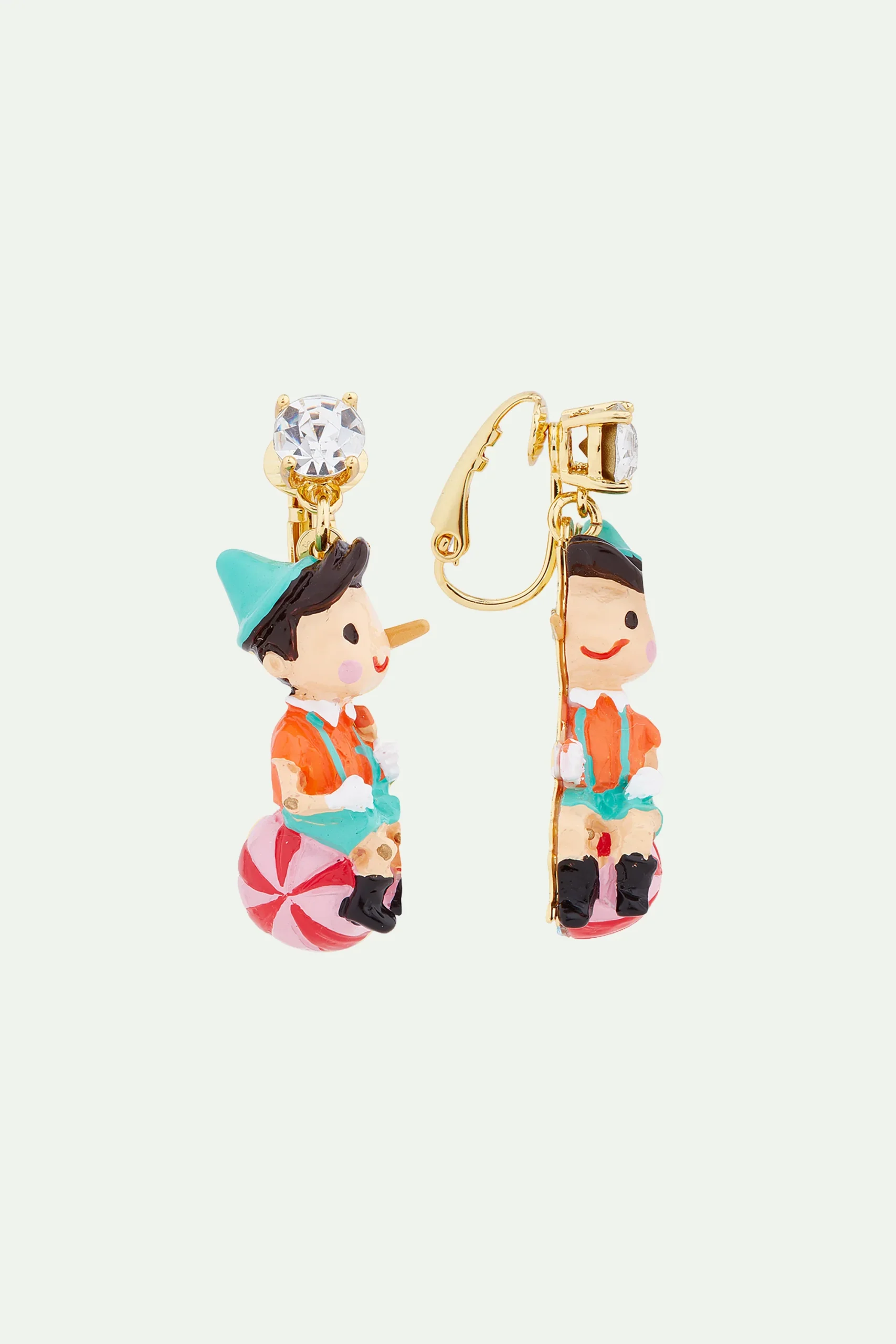 Boucles d'oreilles Pinocchio sur son ballon – Image 4