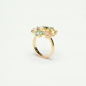 Bague fine 6 pierres la diamantine acqua azzura