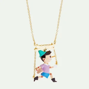 Collier pendentif marionnette Pinocchio