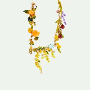 Collier plastron bouquet du jardin de provence