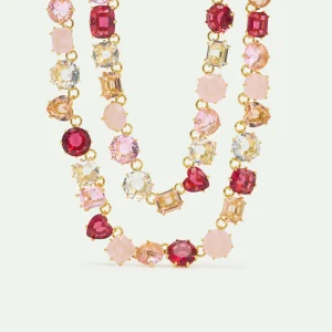 Collier plastron deux rangs La Diamantine Rosa Centifiola