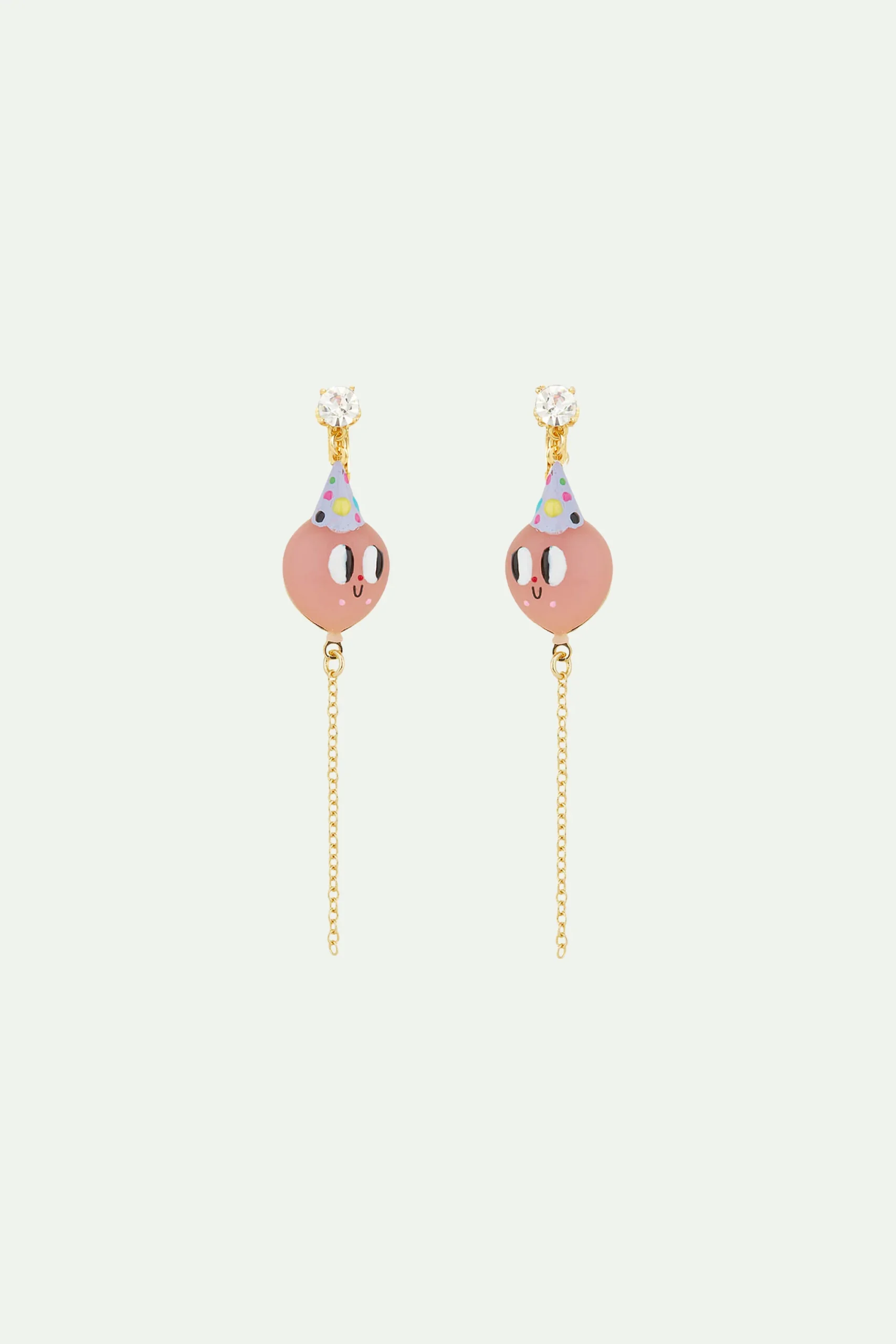 Boucles d'Oreilles Tiges Ballon Rose