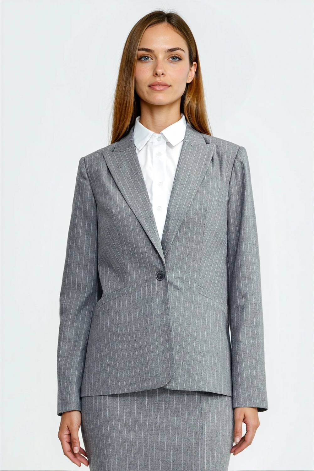 Blazer femme gris – Image 2