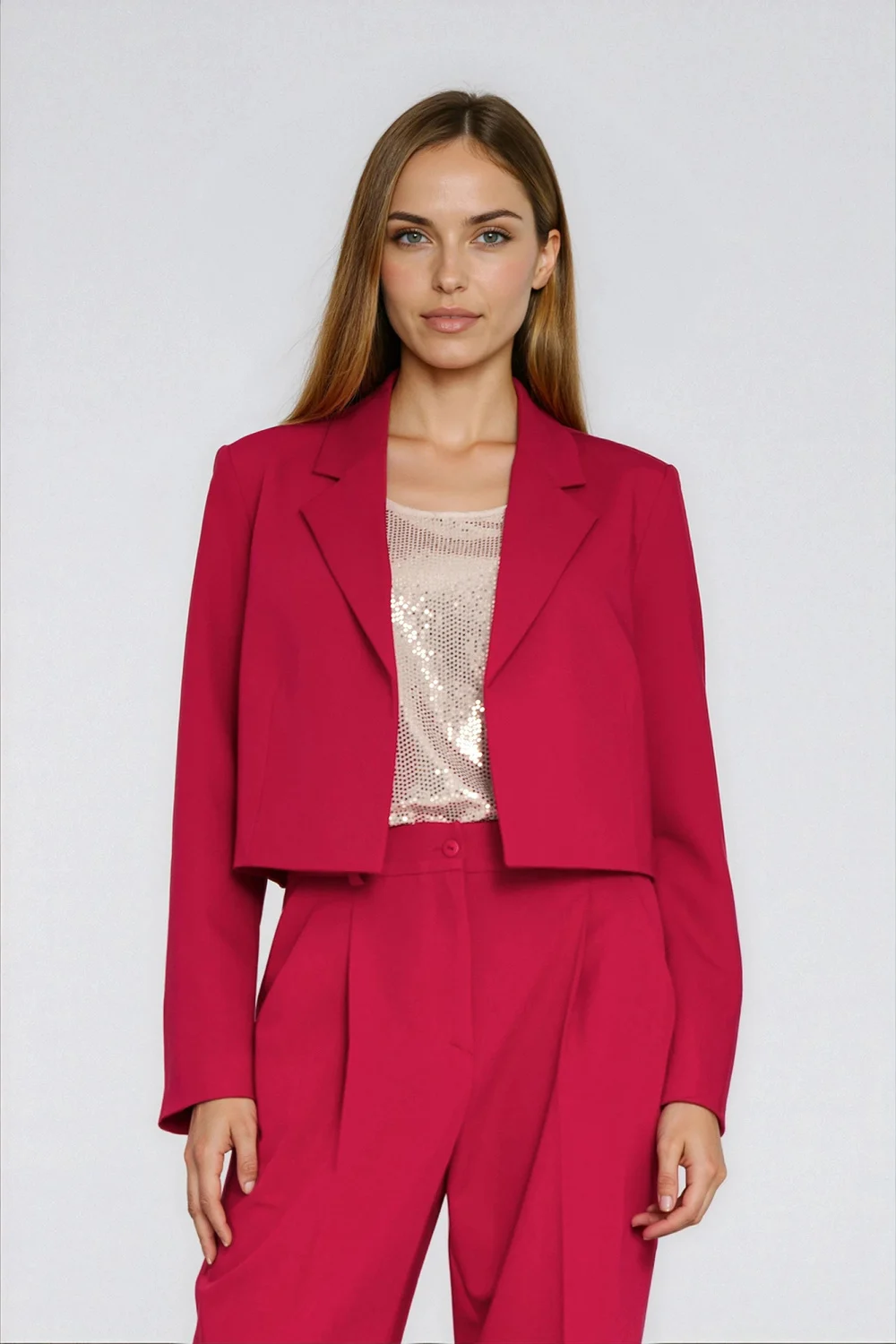 Blazer femme rouge