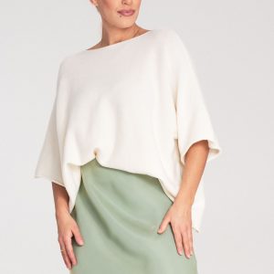 Blouse chauve-souris beige