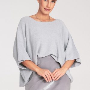 Blouse chauve-souris gris