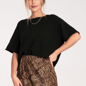 Blouse chauve-souris noir