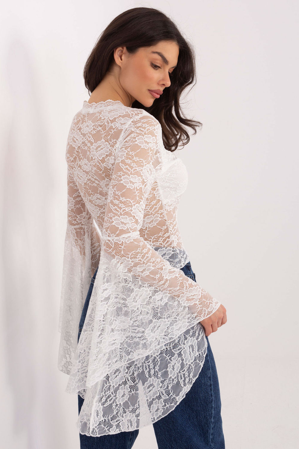 Blouse en dentelle blanc – Image 3