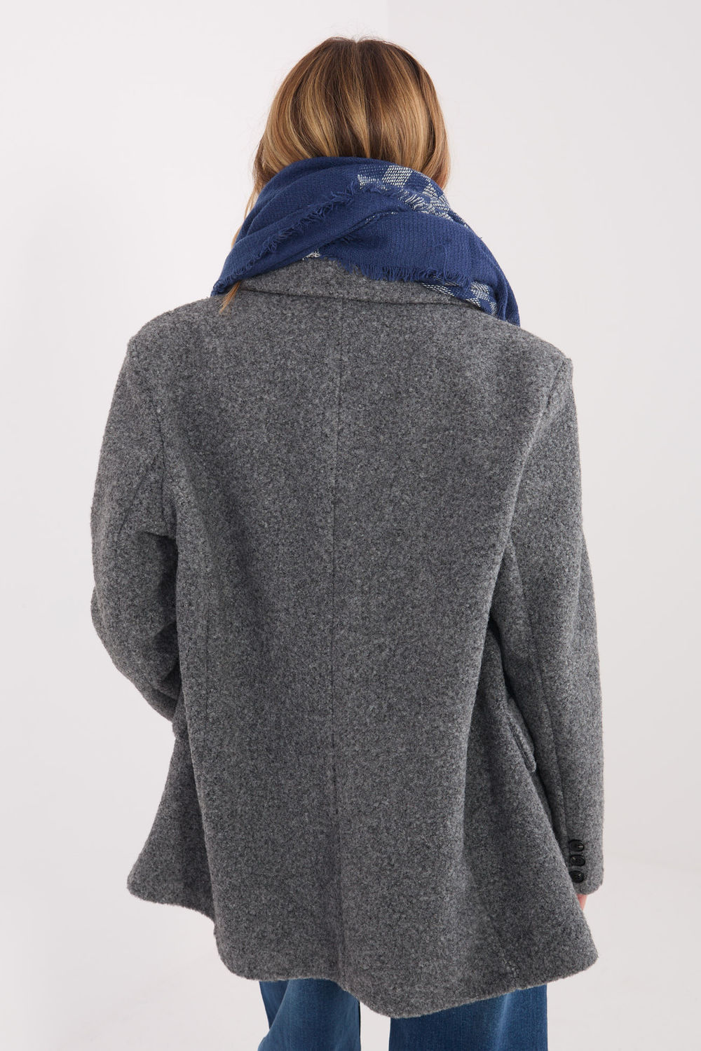 Châle bleu marine – Image 3