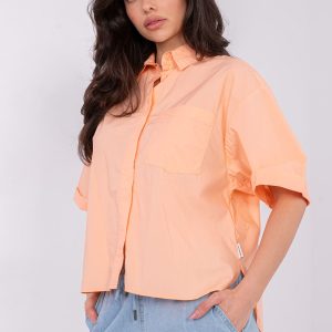 Chemise manche courte orange
