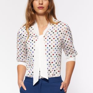 Chemise manche longue beige