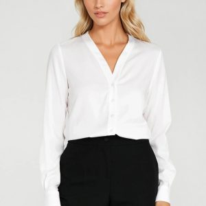 Chemise manche longue beige