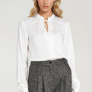 Chemise manche longue beige