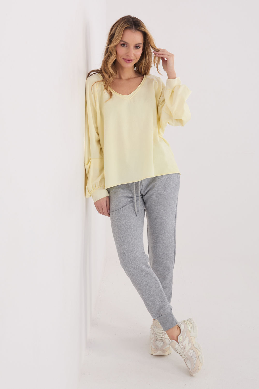 Chemise manche longue jaune – Image 2
