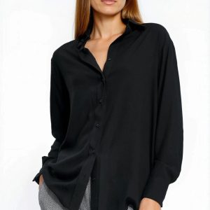 Chemise manche longue noire
