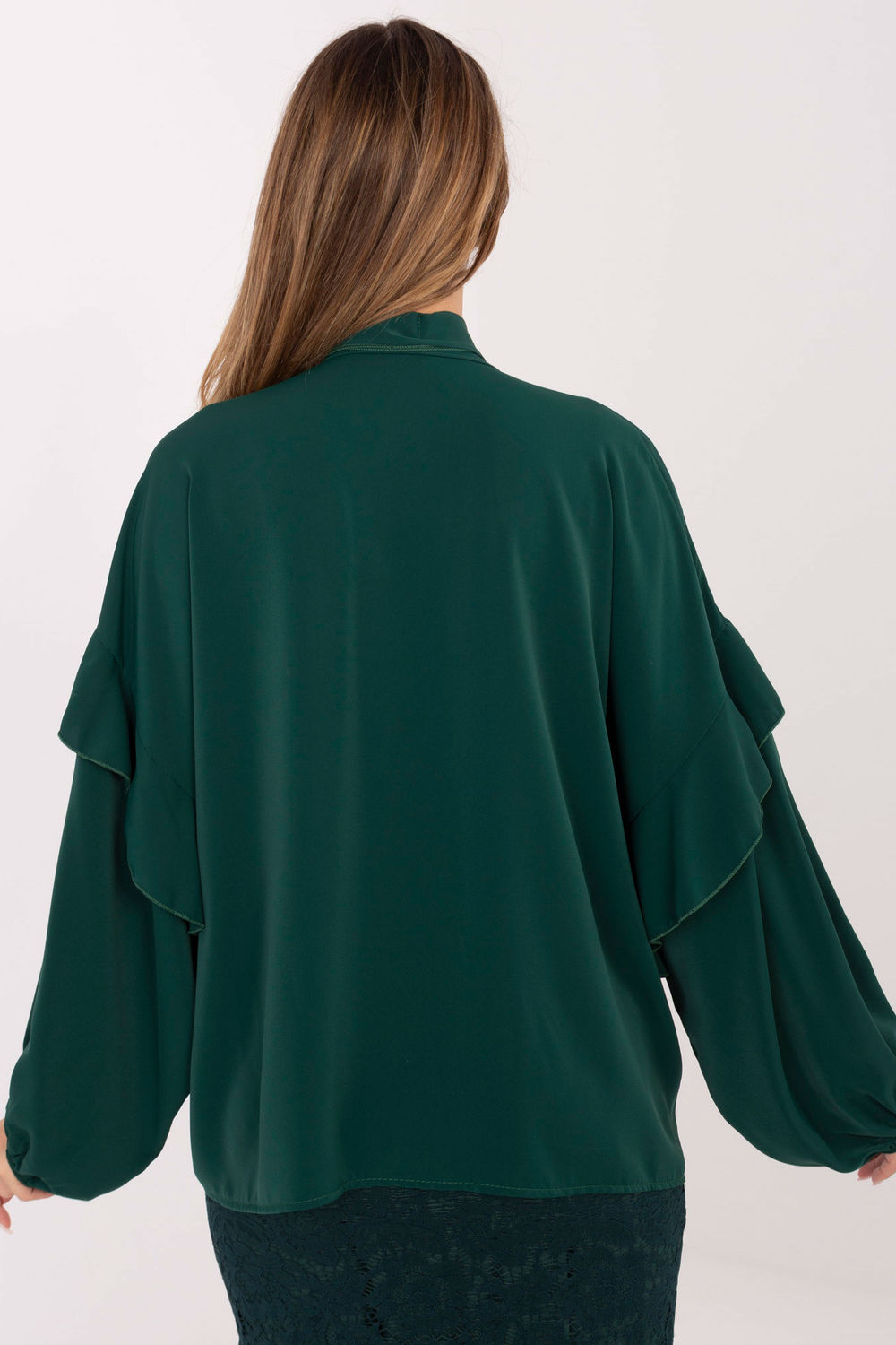 Chemise manche longue verte – Image 3