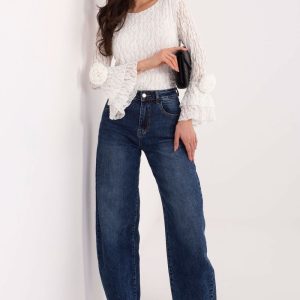 Blouse en dentelle beige