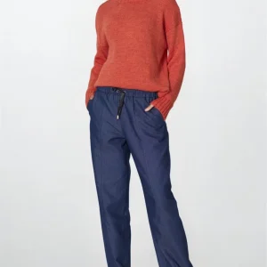 Pantalon femme bleu