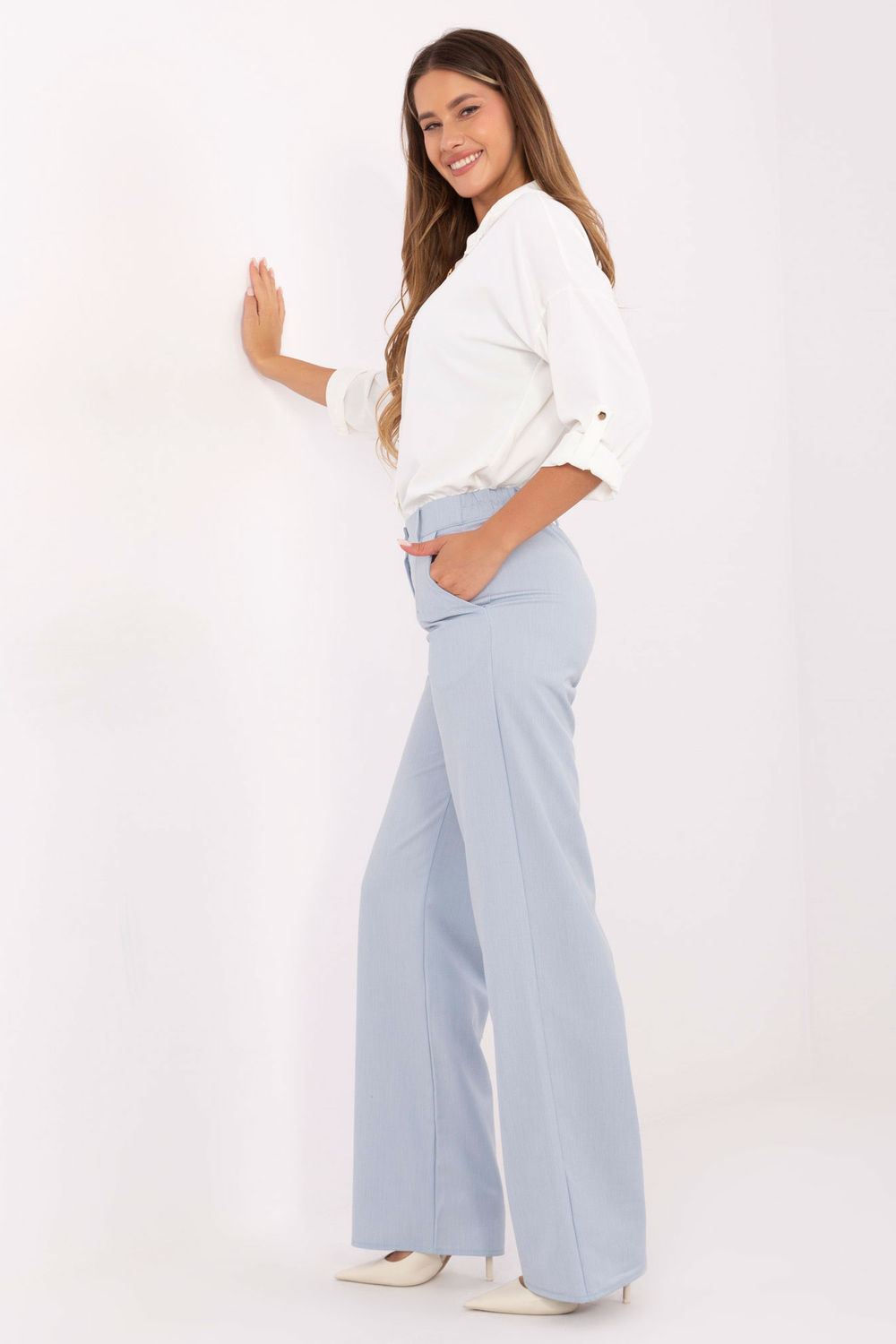 Pantalon femme bleu – Image 2