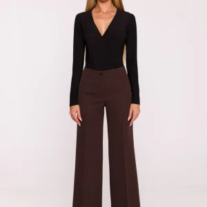 Pantalon femme brun