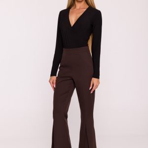 Pantalon femme brun