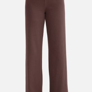 Pantalon femme brun