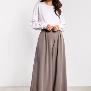 Pantalon femme brun