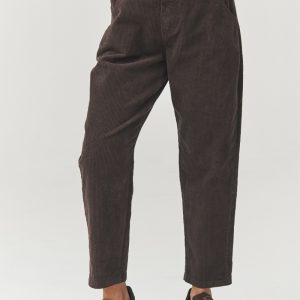 Pantalon femme brun