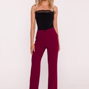 Pantalon femme rouge